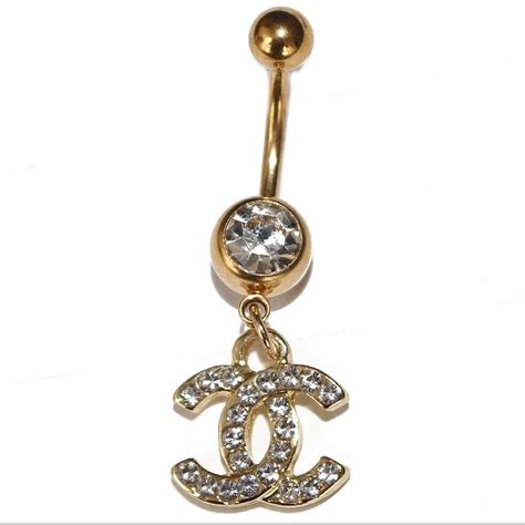 chanel belly ring